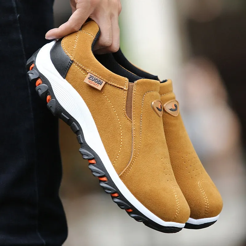2020 New Loafers Sneakers For Men Shoes Outdoors Breathable Flock Male Footwear Walking Comfortable Slip-On Shoes Men