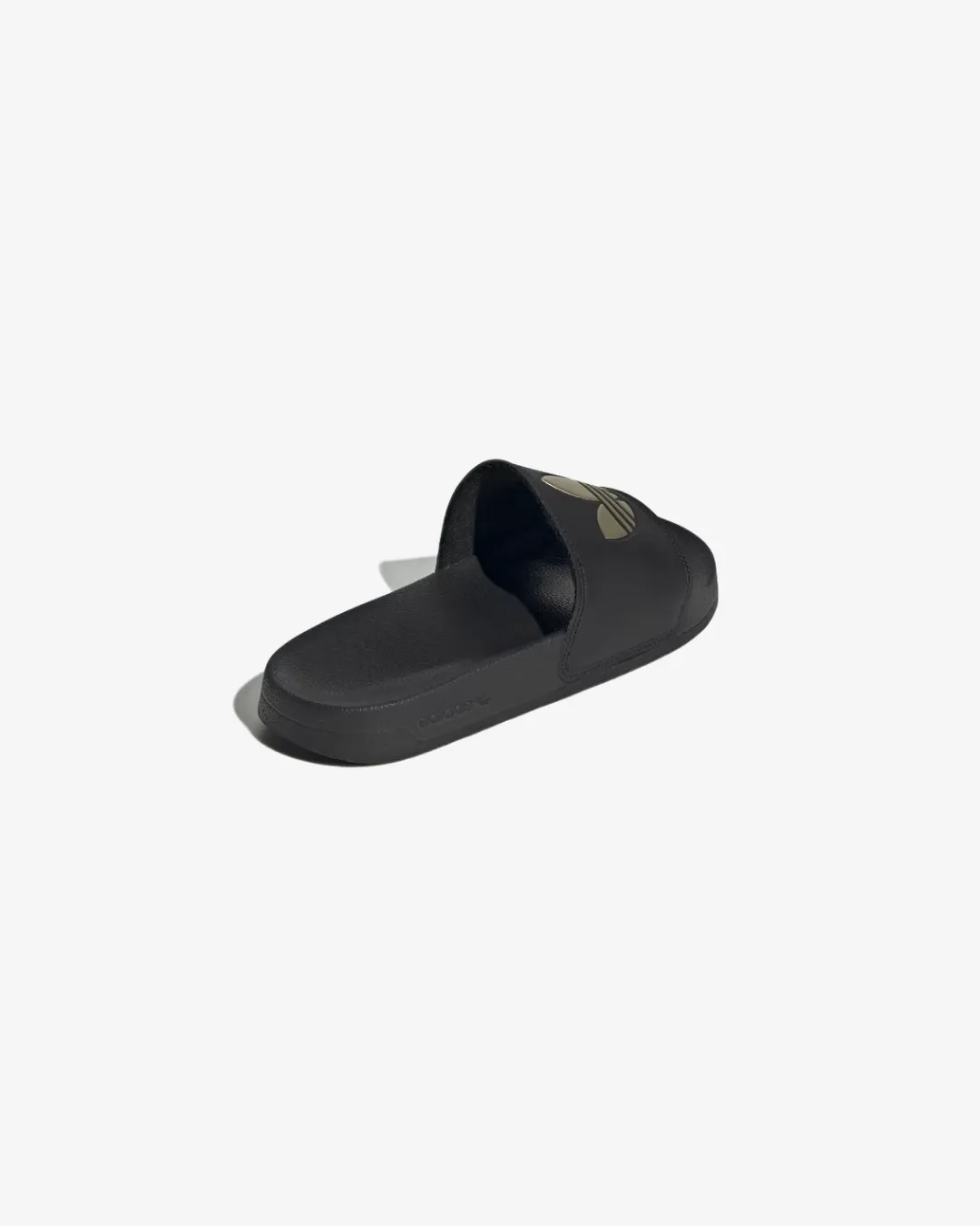 Adidas Adilette Lite Slides In Core Black And Matte Gold