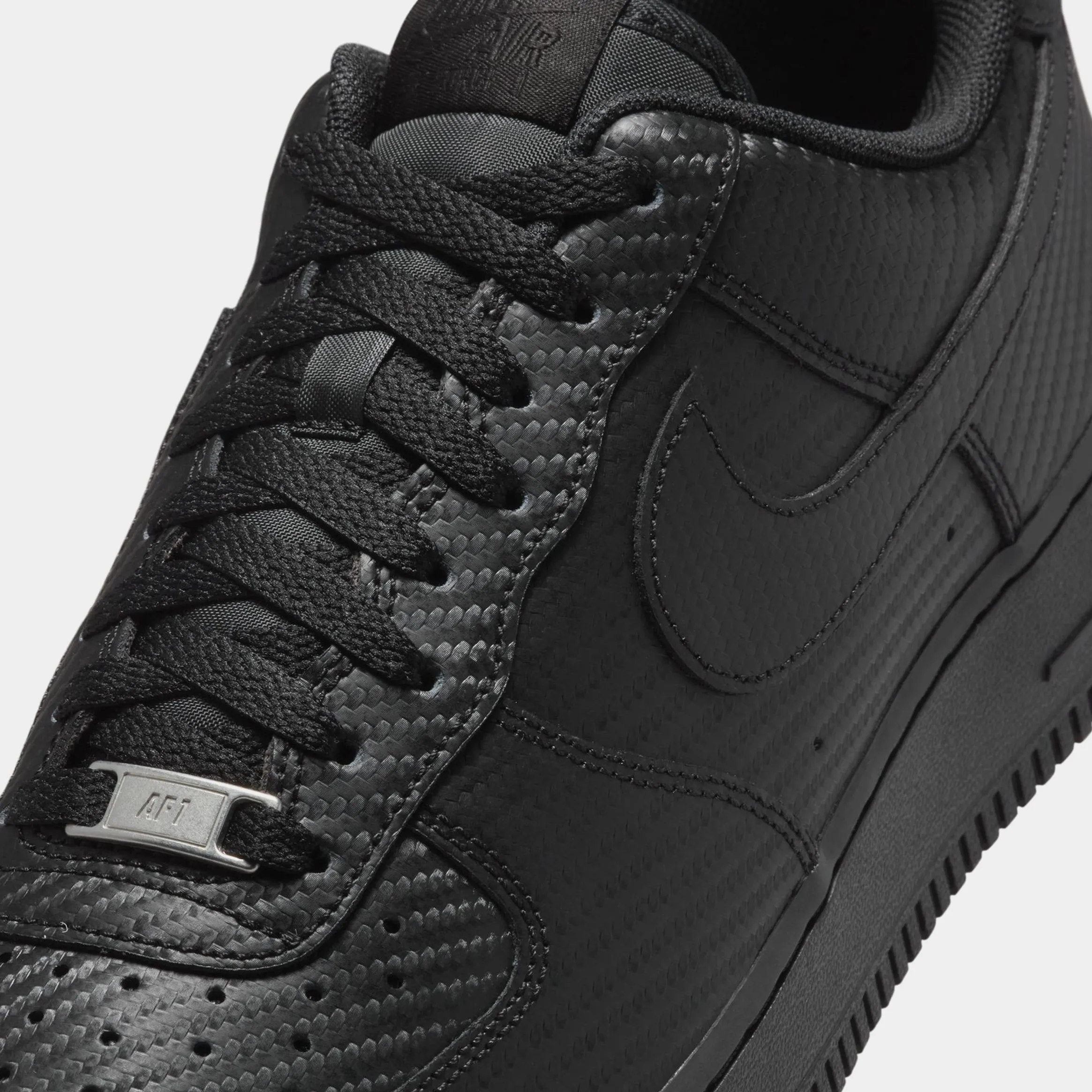 Air force 1 '07 Black Carbon Fiber Mens Lifestyle Shoes (Black/Black)