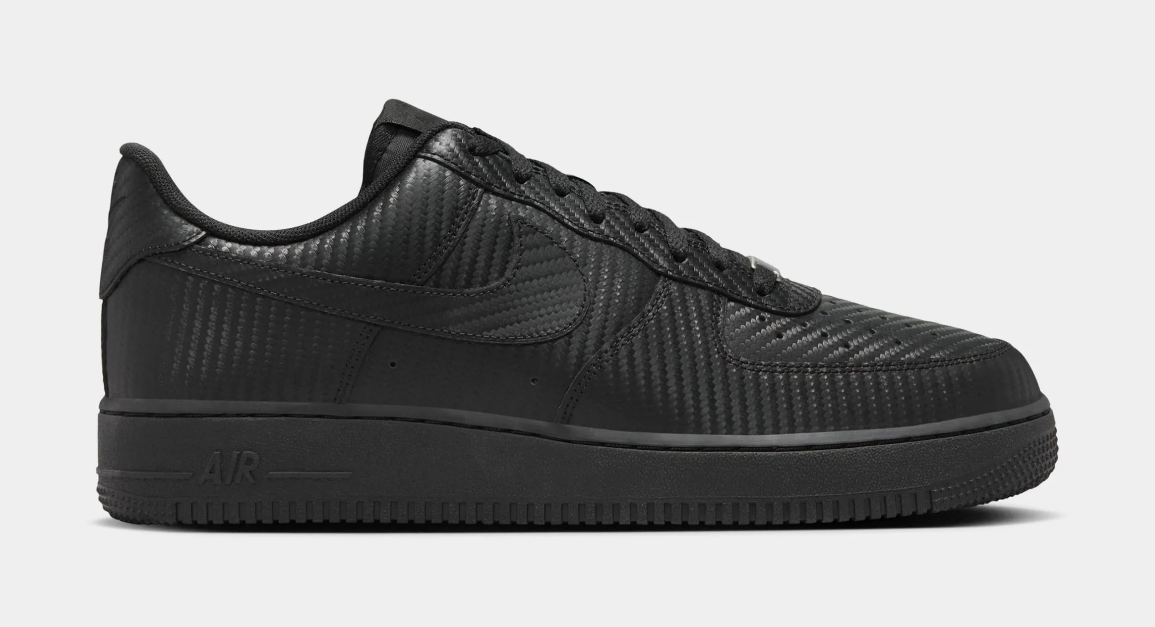 Air force 1 '07 Black Carbon Fiber Mens Lifestyle Shoes (Black/Black)