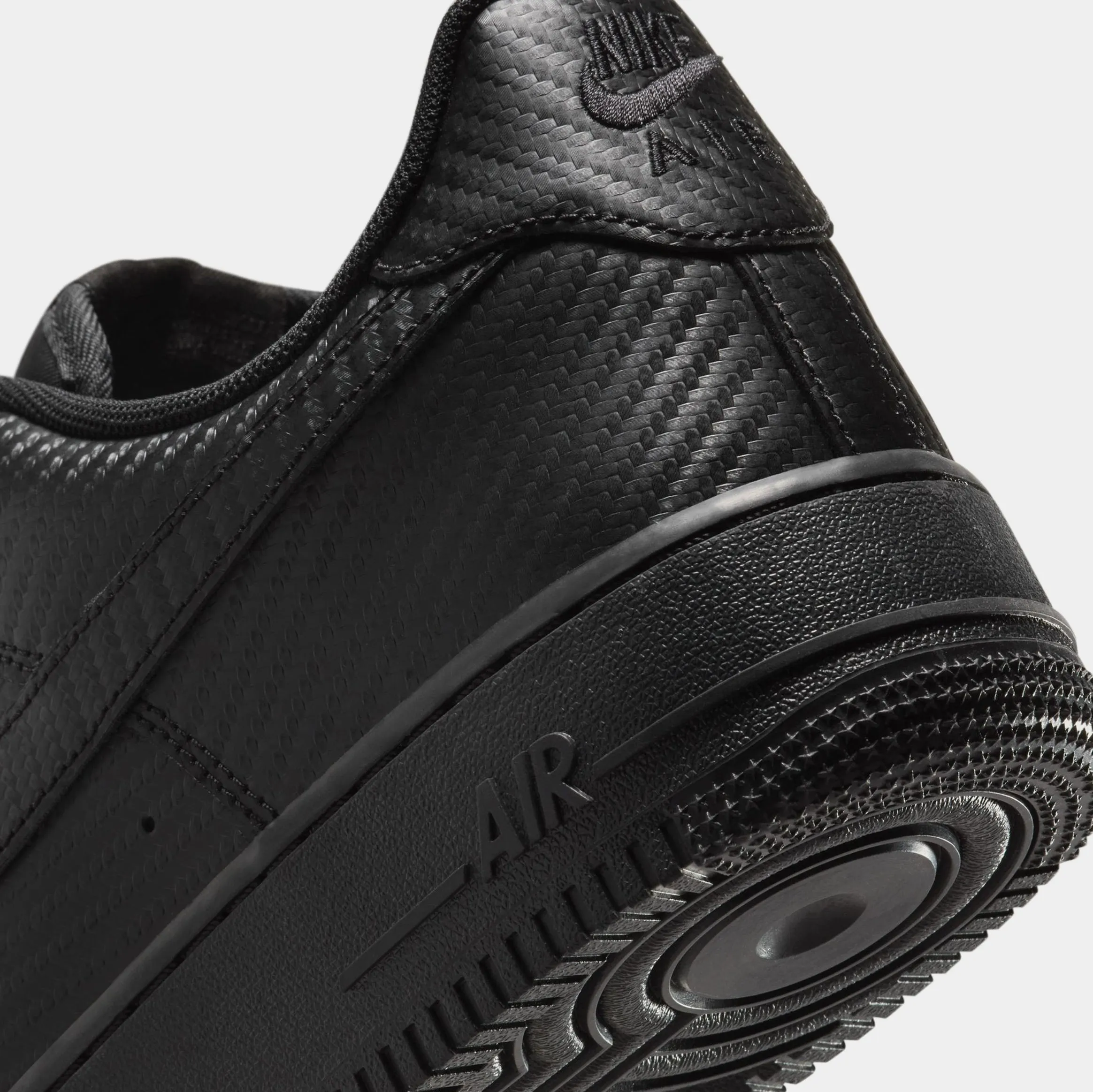 Air force 1 '07 Black Carbon Fiber Mens Lifestyle Shoes (Black/Black)