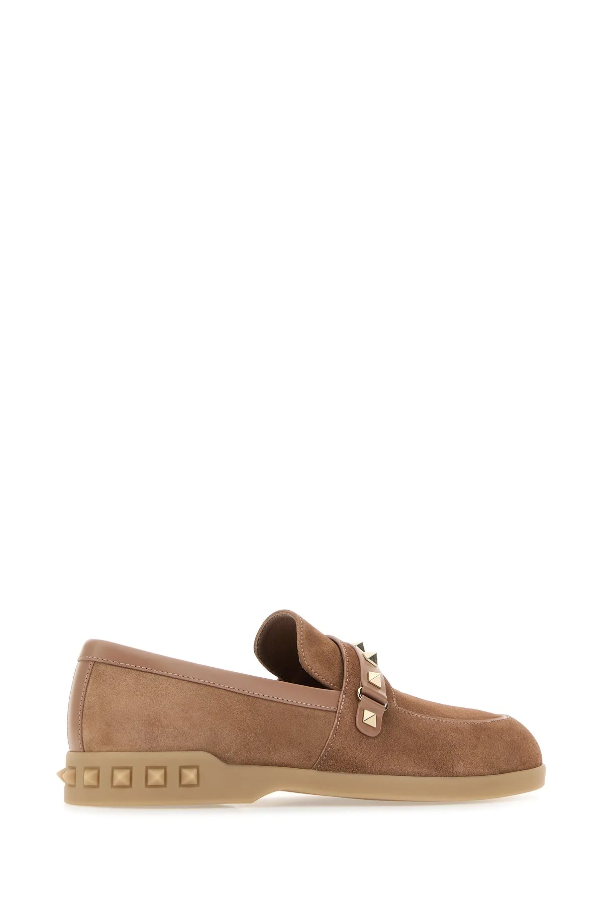 Antiqued pink suede Leisure Flows loafers