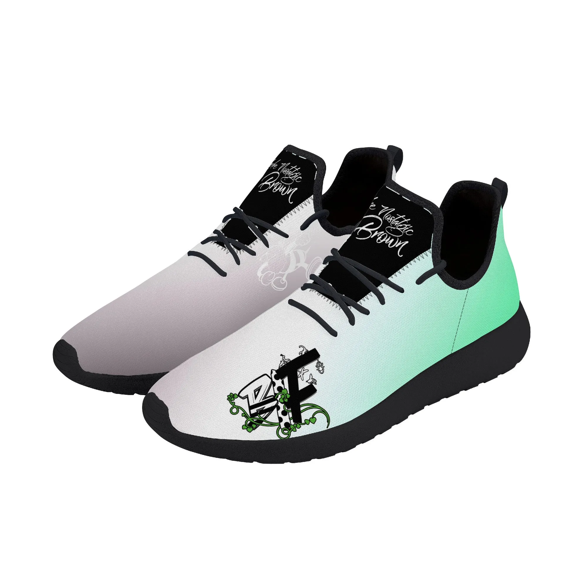 B.I.F Lightweight Mesh Knit Sneaker - Black