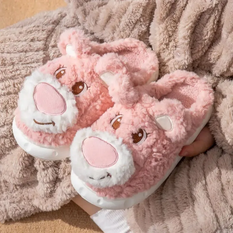 Blissful Bear Design Soft Slipper