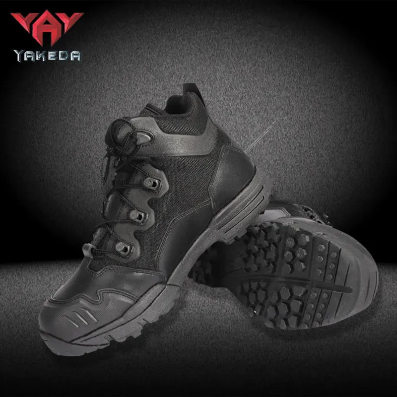 Boots Militares Police Army Boot Waterproof Hiking Boot Combat Tactical Leather Black Military Boots For Men