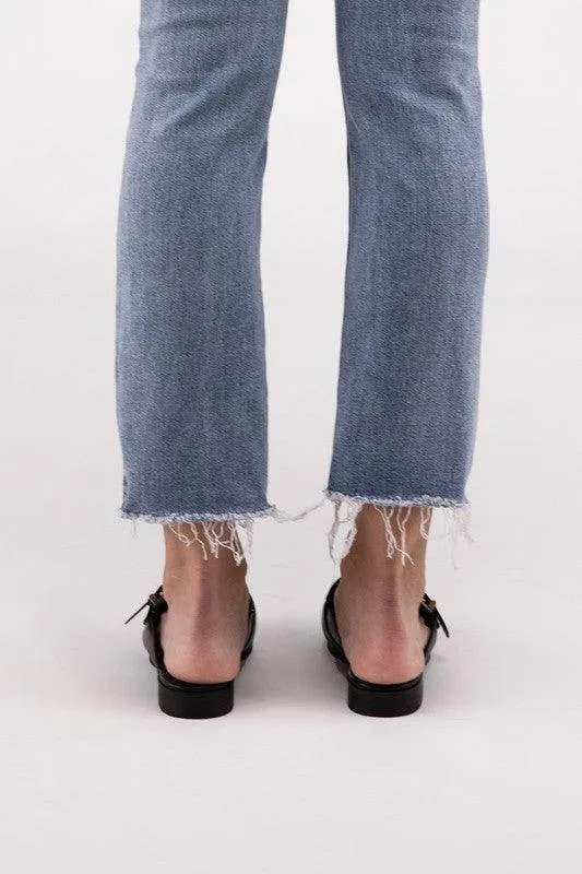 Buckle Backless Slides Loafer Shoes