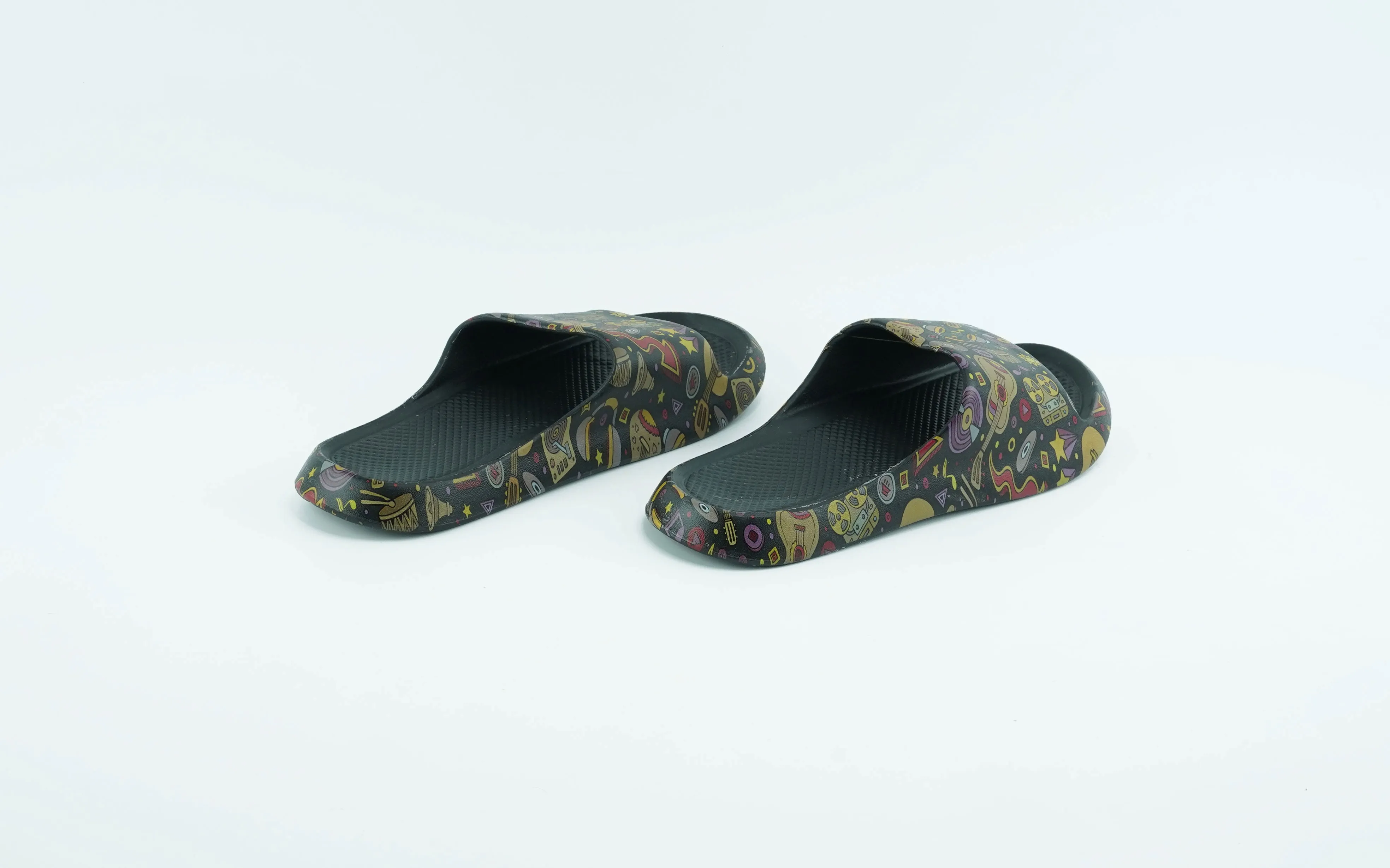 Casual EVA slides for men in black