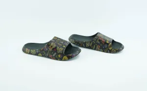 Casual EVA slides for men in black