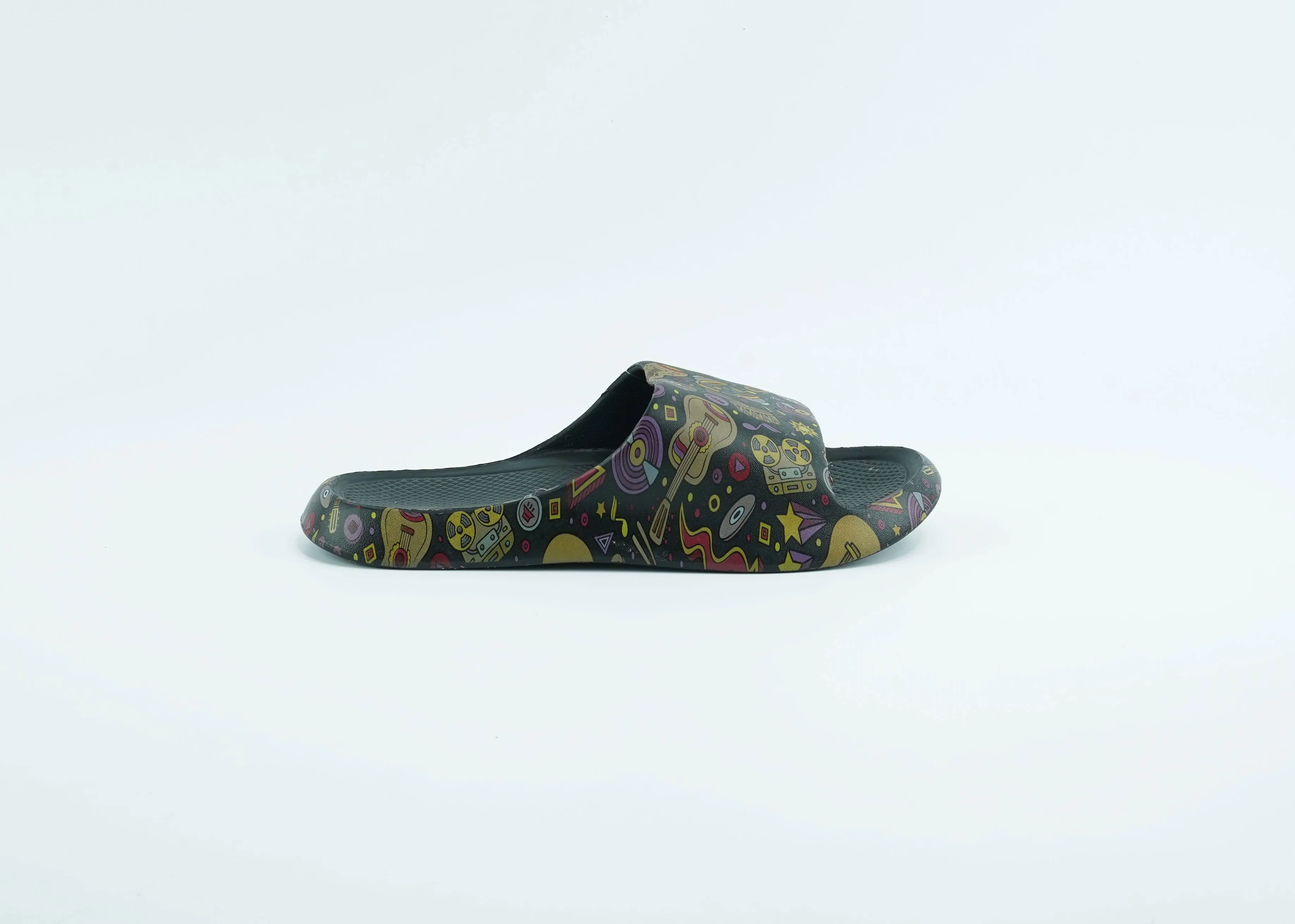 Casual EVA slides for men in black