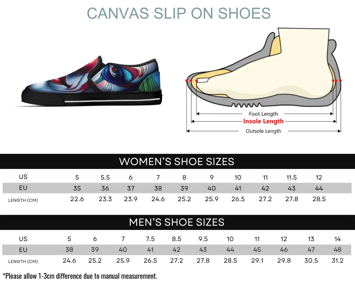 Chaos Grin Slip-Ons