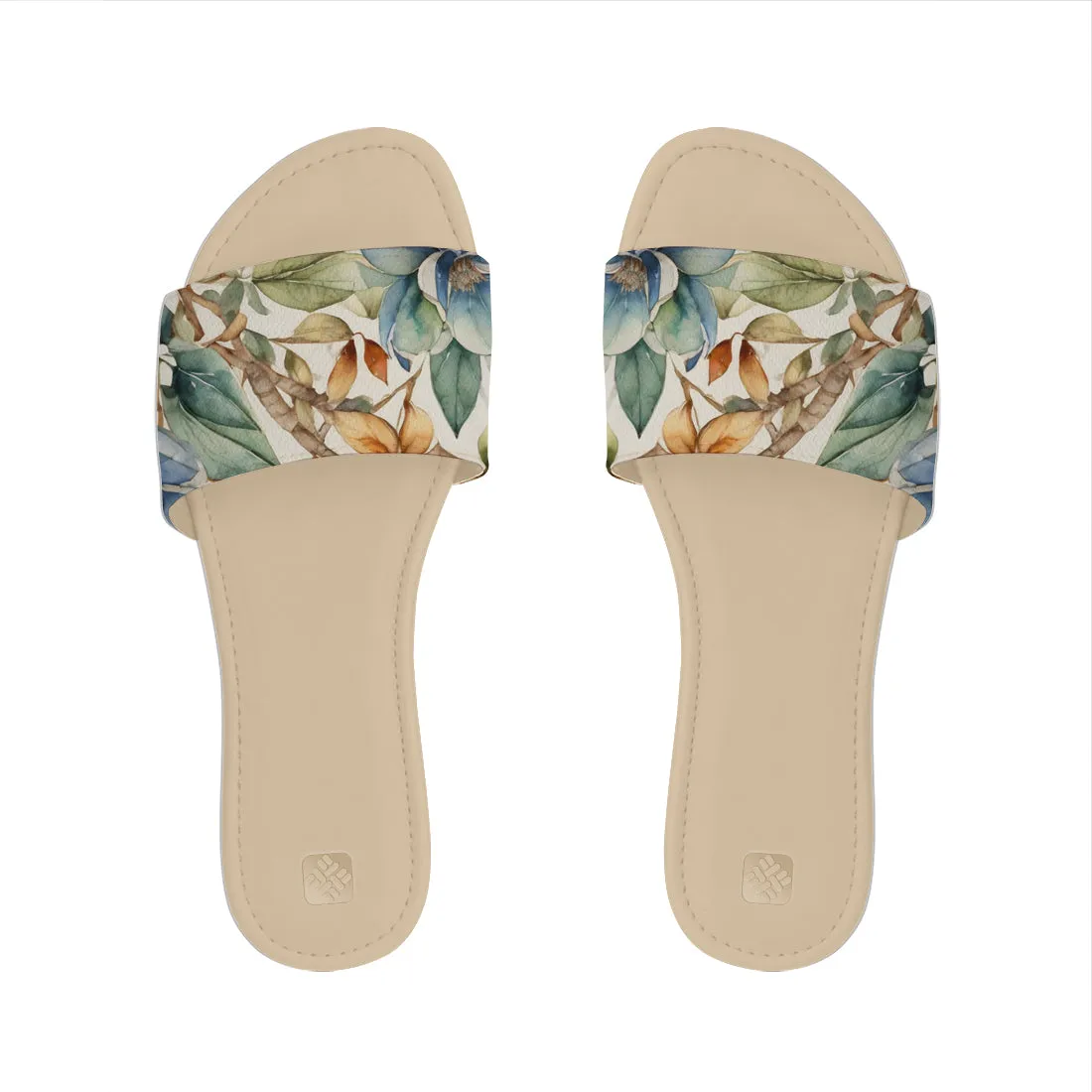 Cozy Bliss Slipper Tranquil Leaves