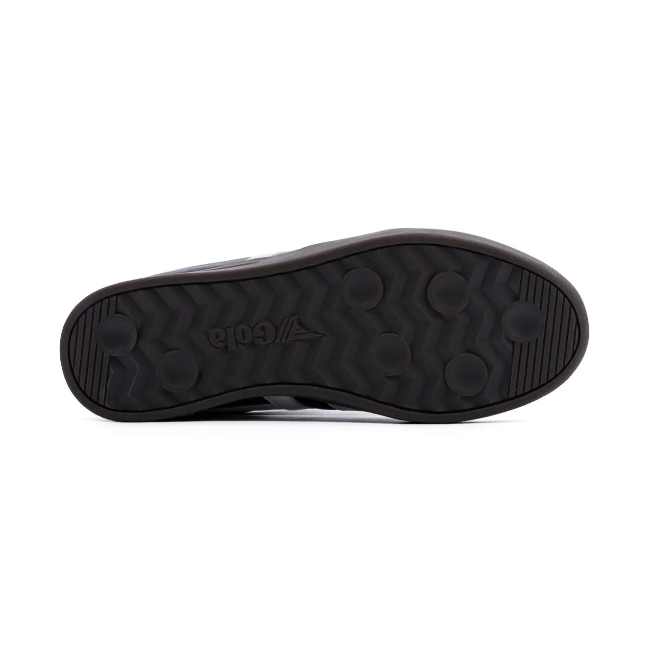 Gola Cyclone Men's Shoes - Leather Black/White/Dark Gum