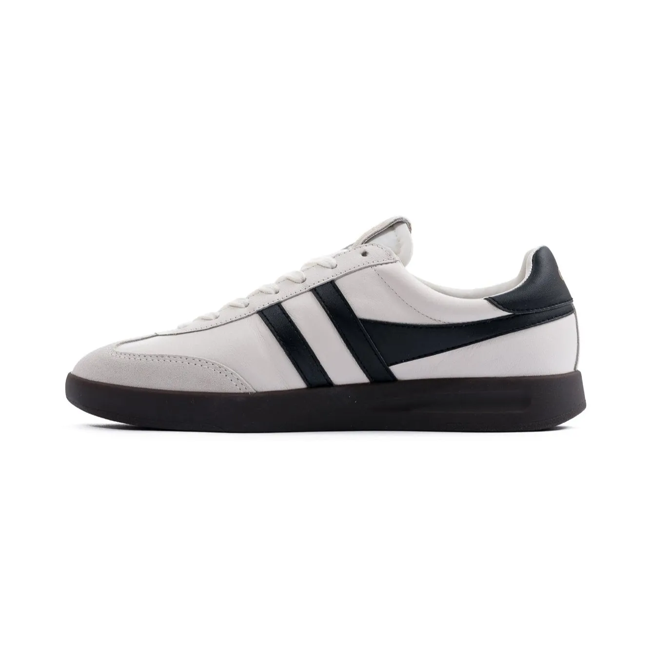 Gola Cyclone Women's Shoes - Leather White/Black/Dark Gum