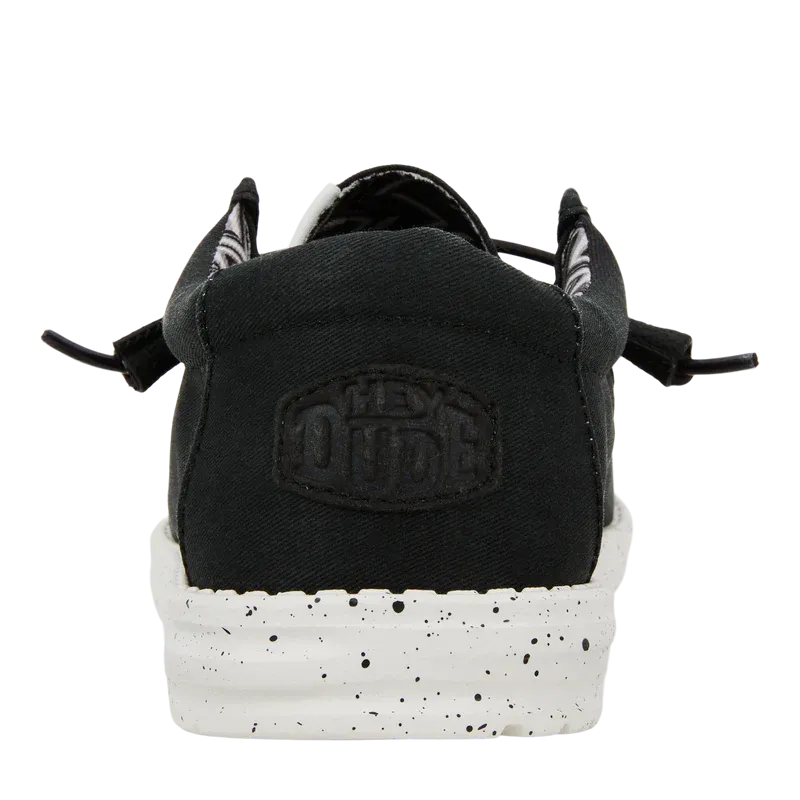 Hey Dude Mens Wally Canvas Stretch Slip-On Shoes