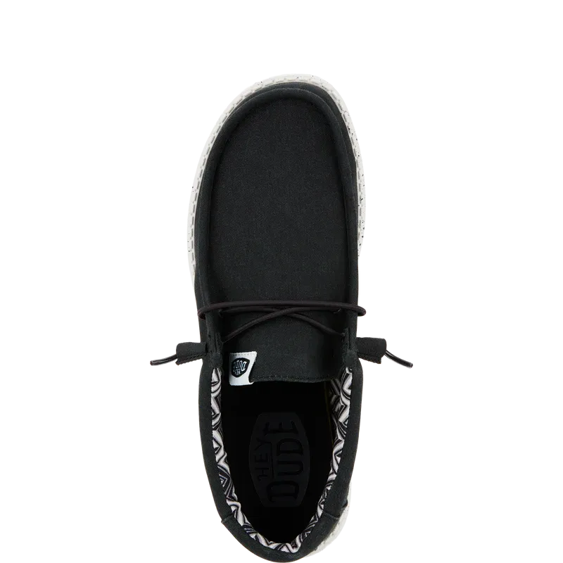 Hey Dude Mens Wally Canvas Stretch Slip-On Shoes
