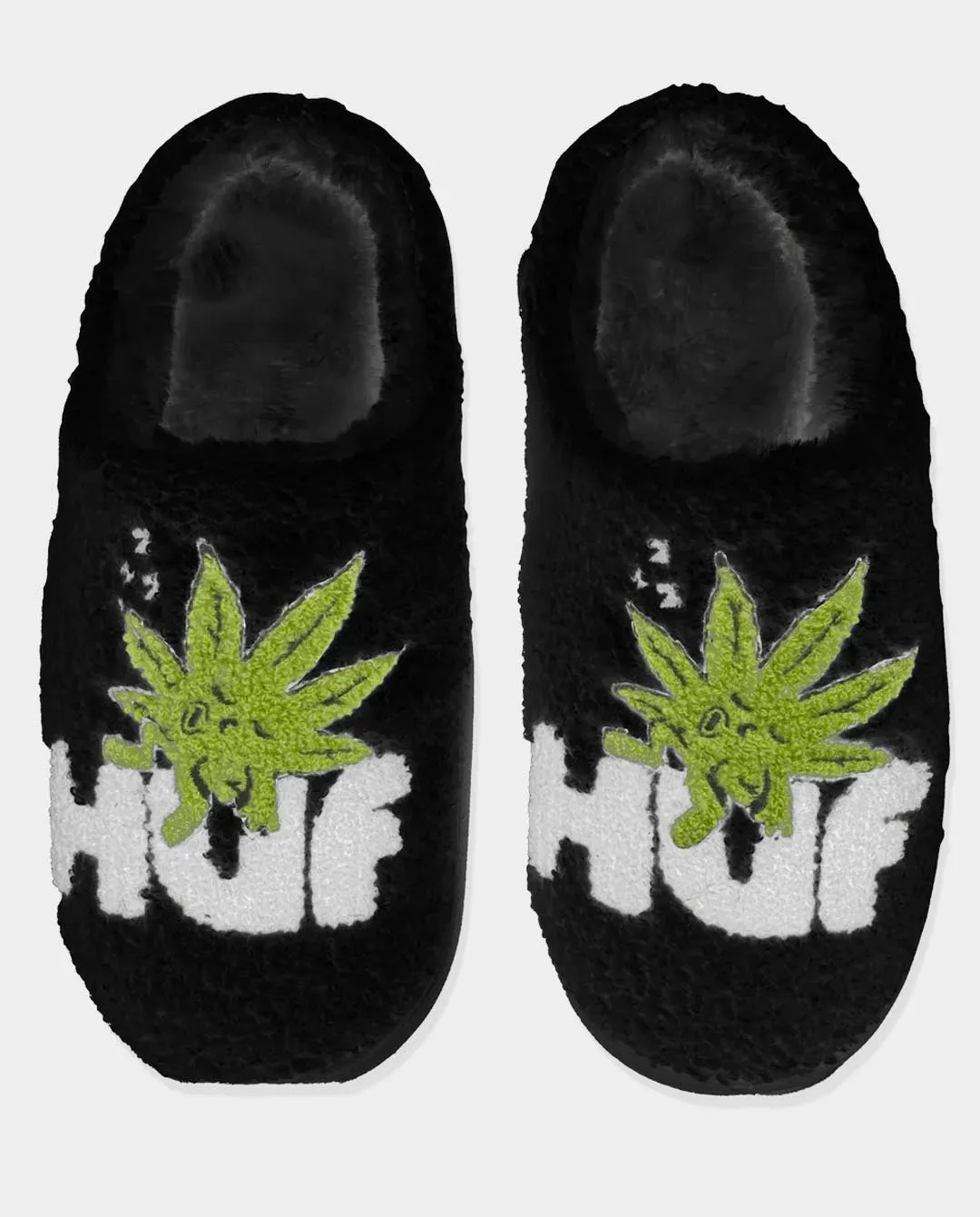 Huf - Fuzzy Slippers - Black