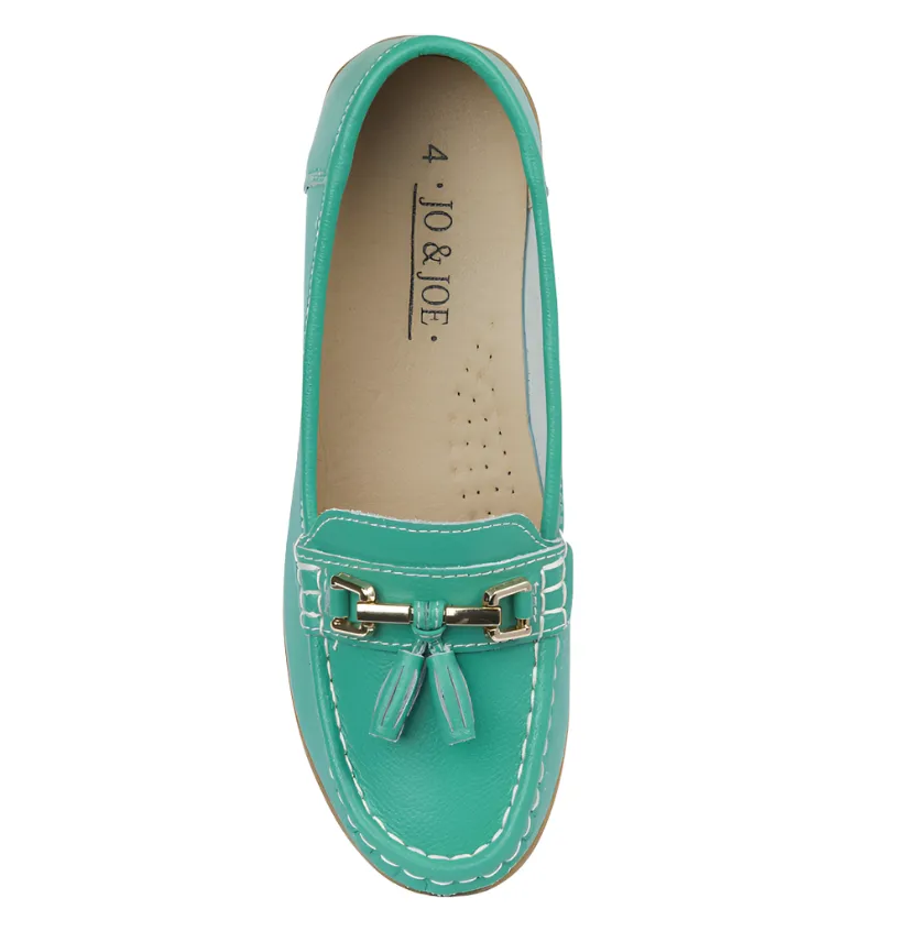 Jo & Joe Womens Loafer Nautical Emerald