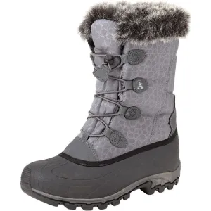KAMIK MOMENTUM-3 Snow Seam-Sealed Waterproof Plush Faux-Fur Collar Boot CHARCOAL