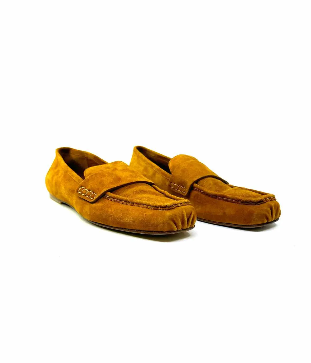 LAFAYETTE 148 Size 11 Camel Suede Loafers