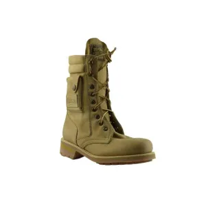 Loblan 2024 Tan Beige Biker Boots Combat Military Lace Up Handmade Side Pocket