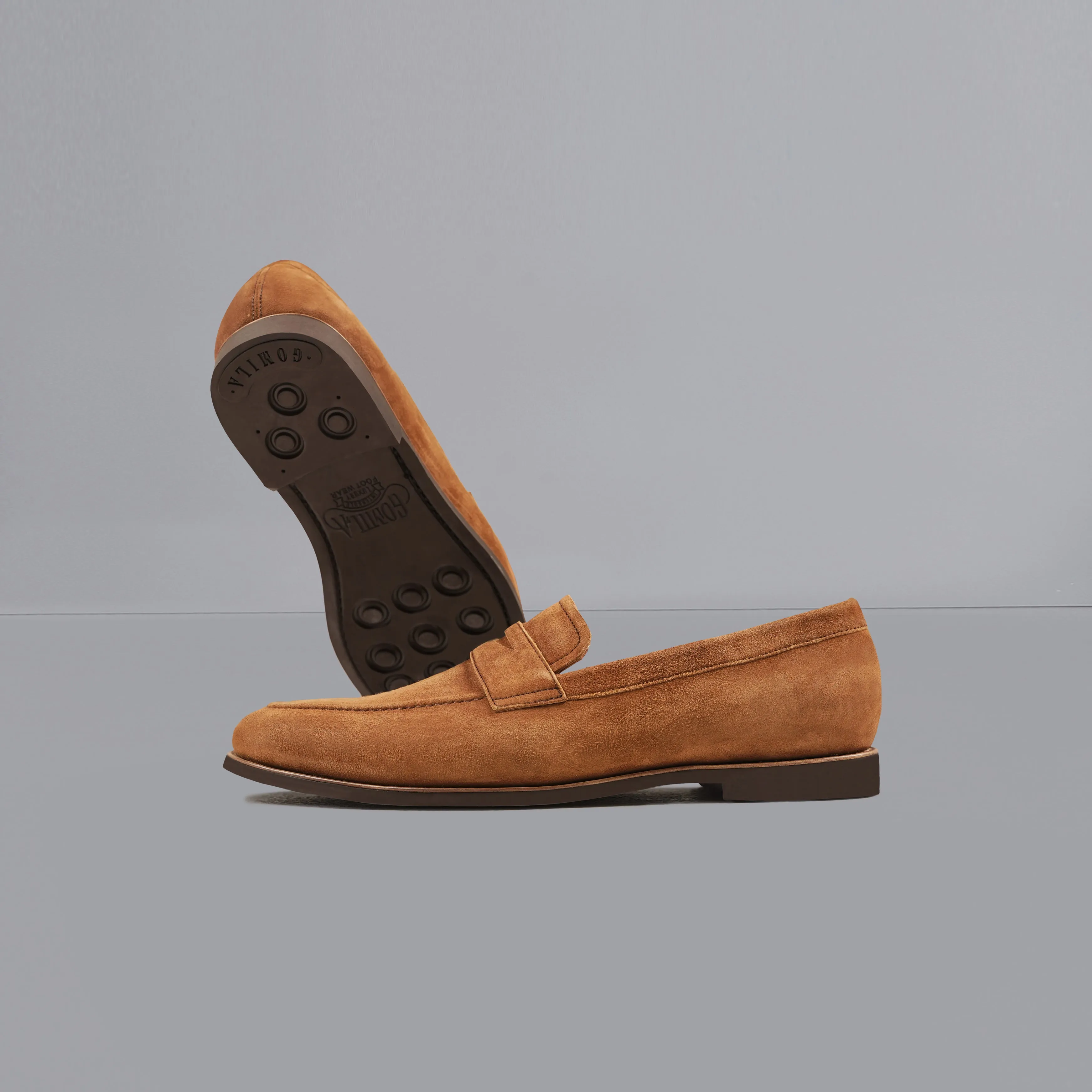 Lodzy - Men's Camel Kid Suede Loafer