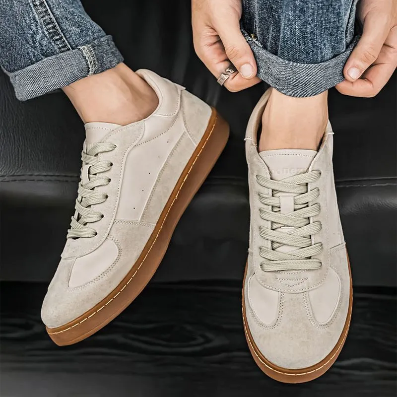 Marlon Retro Leather Sneakers
