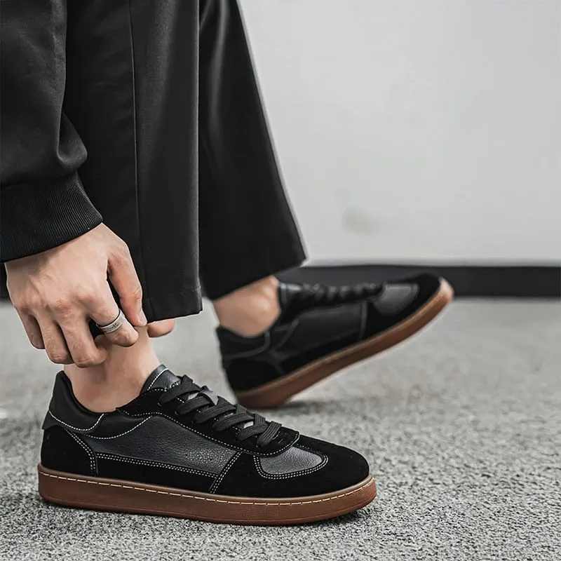 Marlon Retro Leather Sneakers