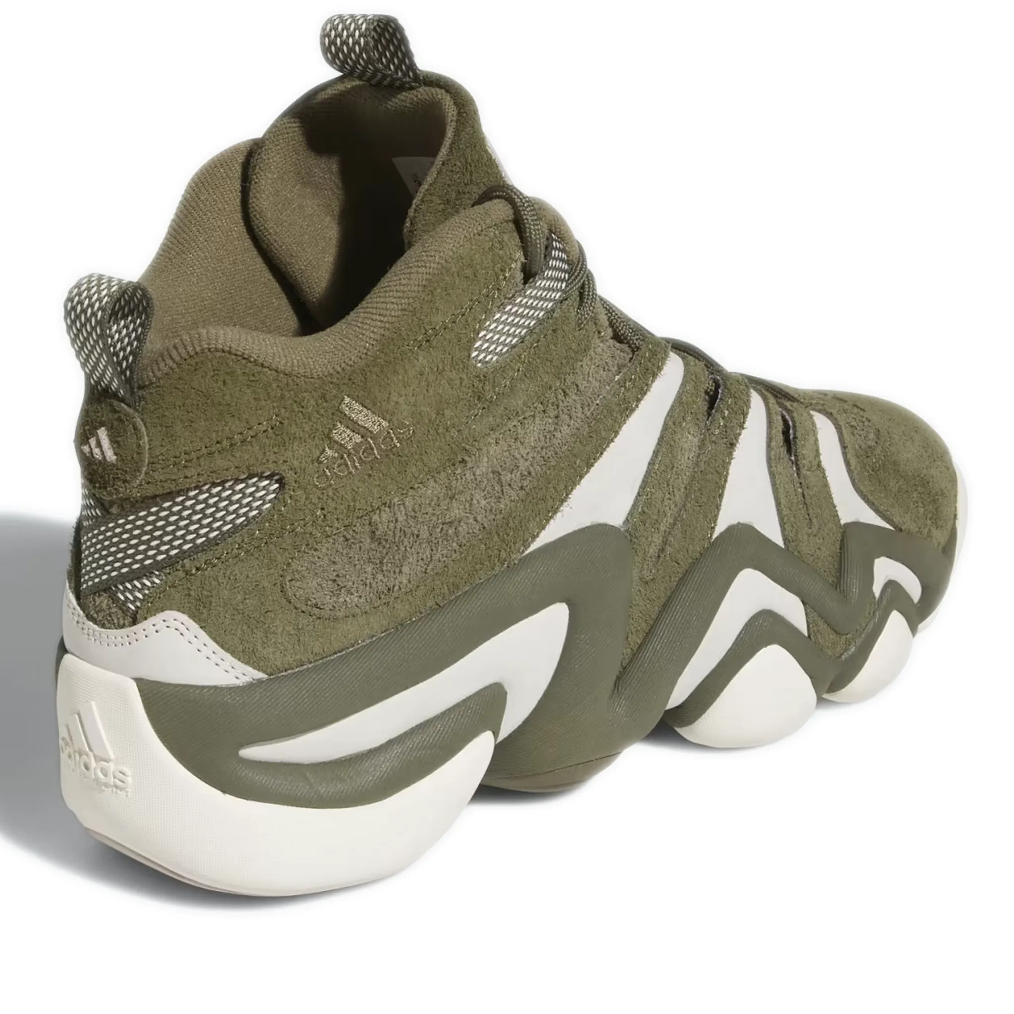 Men's Adidas Crazy 8 - Olive Green/ White