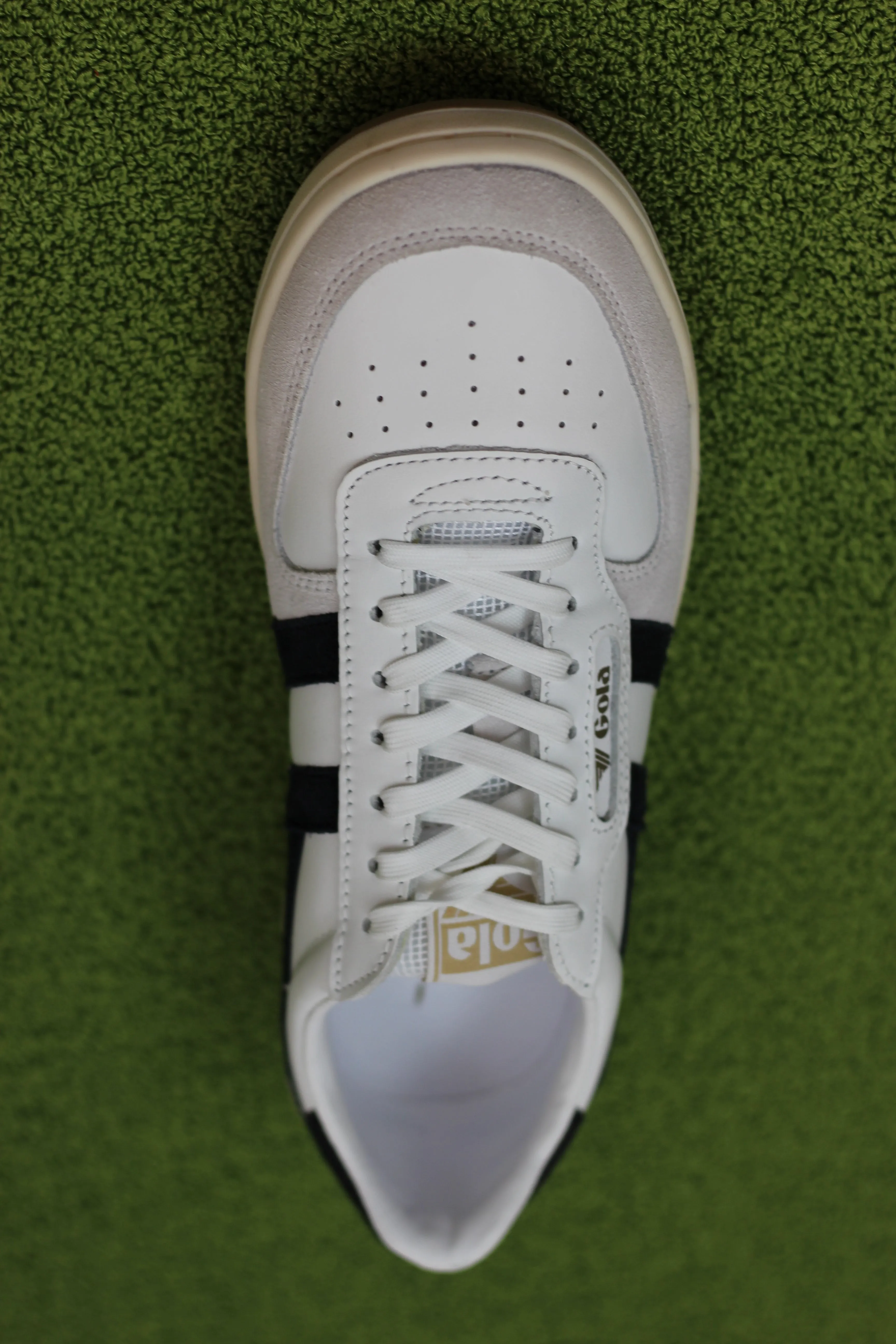 Men's Hawk Sneaker - White/Black Leather/Suede