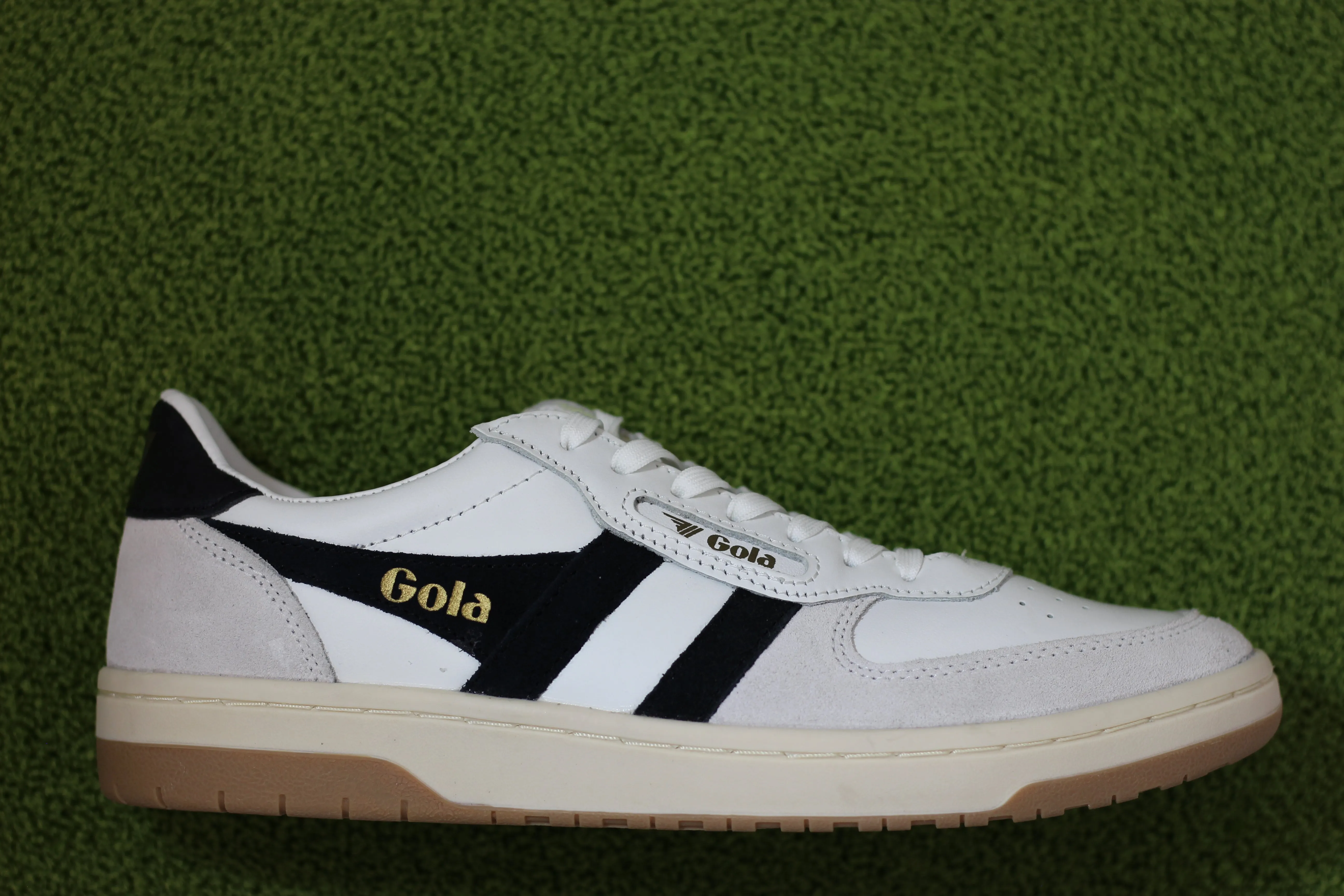 Men's Hawk Sneaker - White/Black Leather/Suede