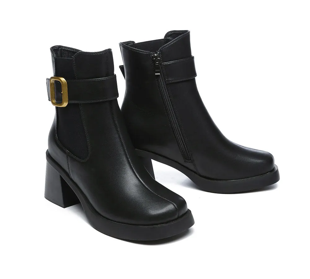 TARRAMARRA® Women's Leather Heels Ankle Boots Jane