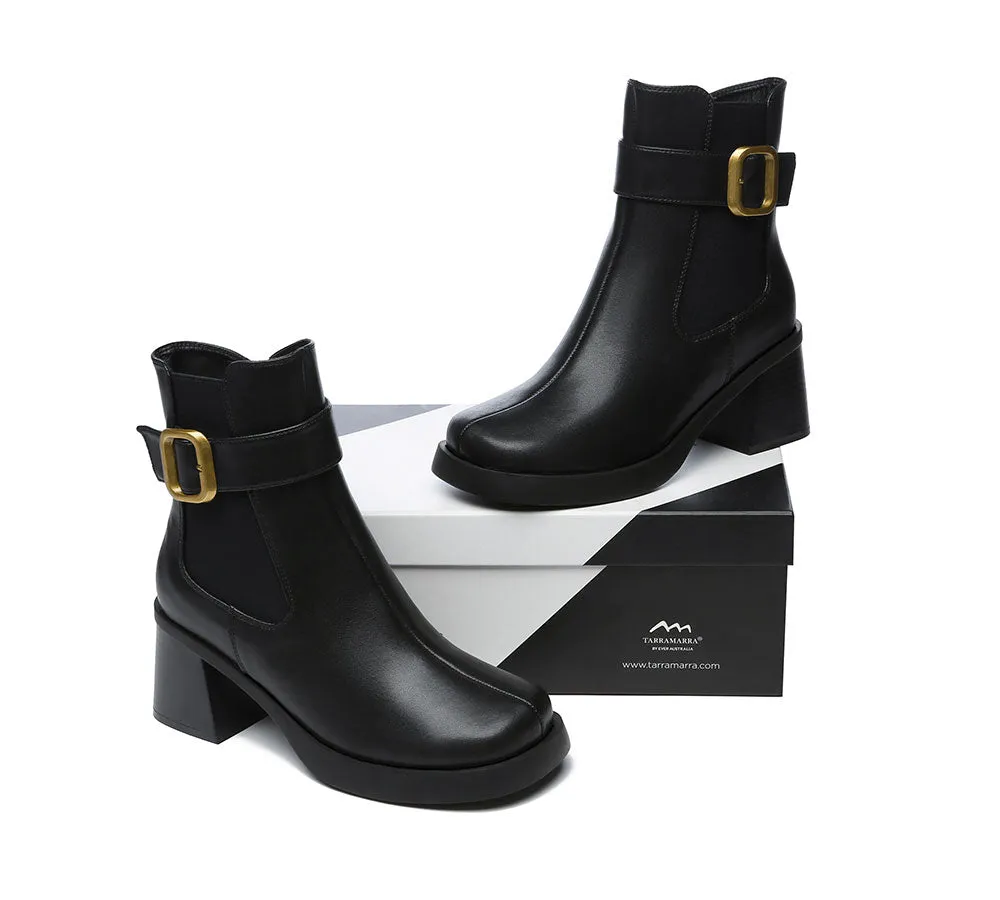TARRAMARRA® Women's Leather Heels Ankle Boots Jane