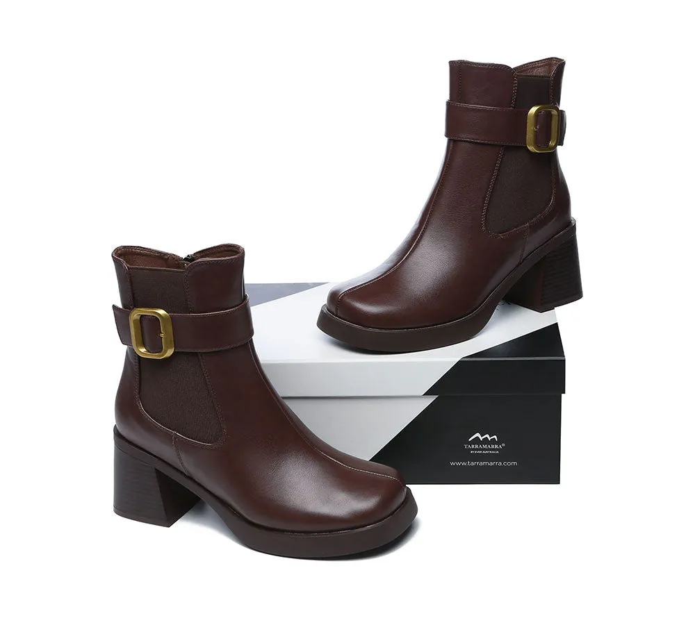 TARRAMARRA® Women's Leather Heels Ankle Boots Jane