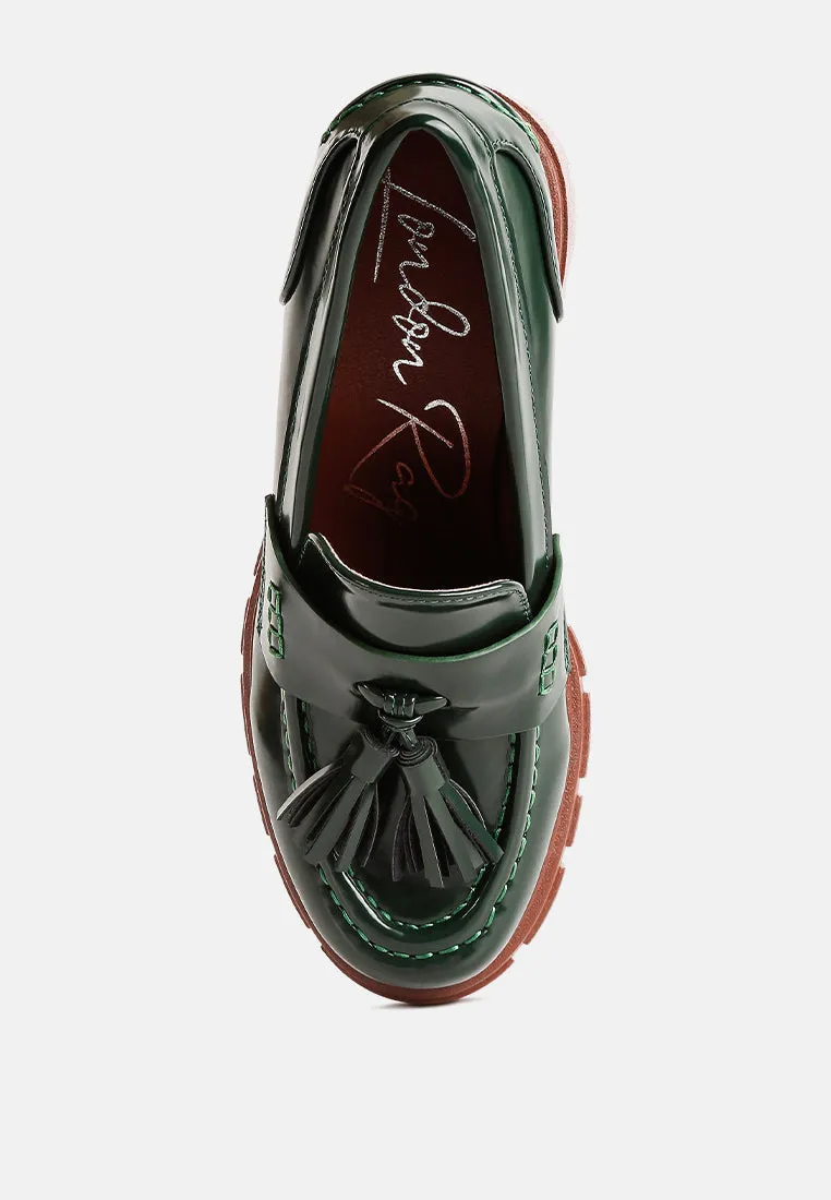 Tassels chunky loafers