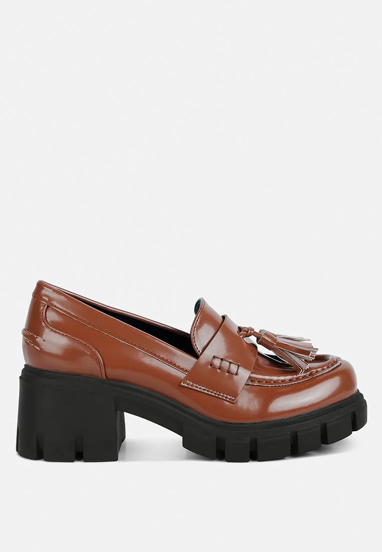 Tassels chunky loafers