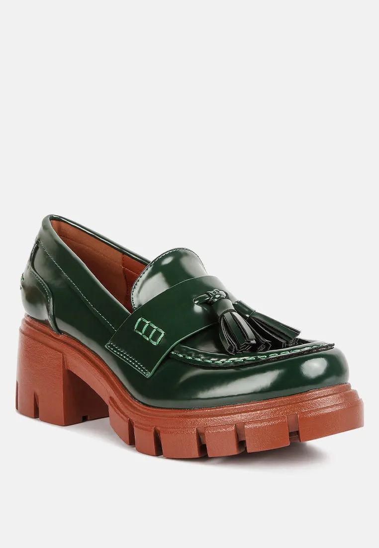 Tassels chunky loafers