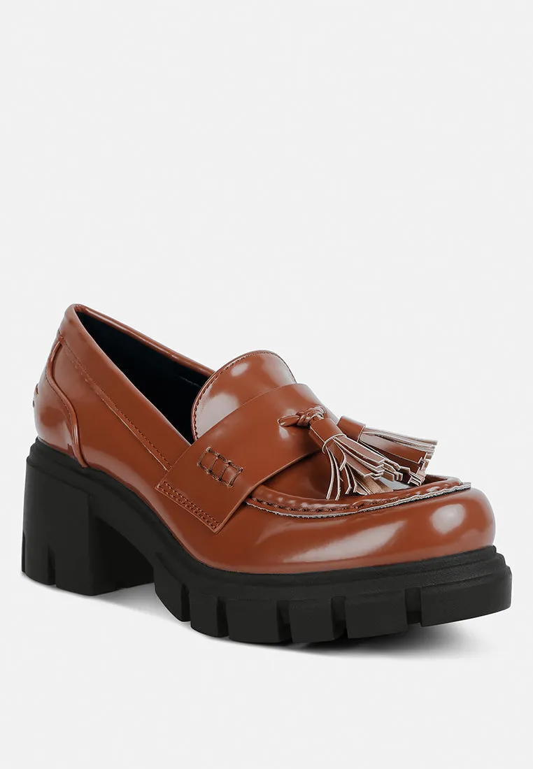 Tassels chunky loafers