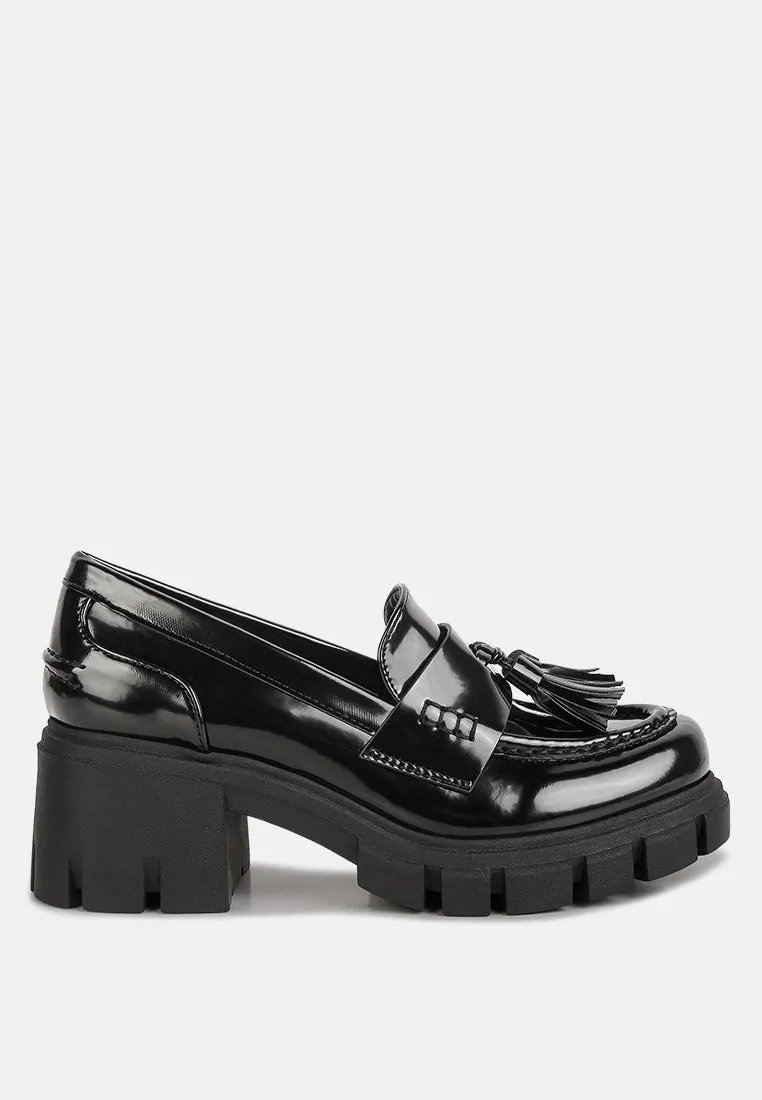 Tassels chunky loafers