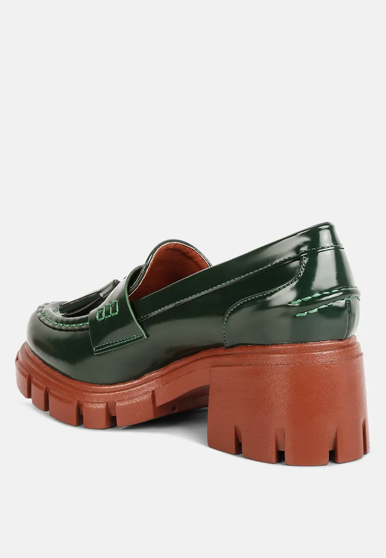 Tassels chunky loafers