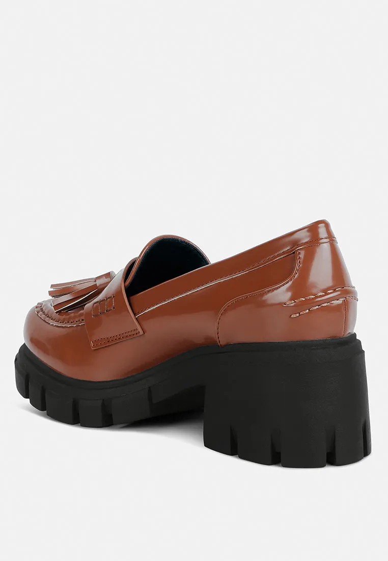 Tassels chunky loafers