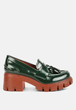 Tassels chunky loafers