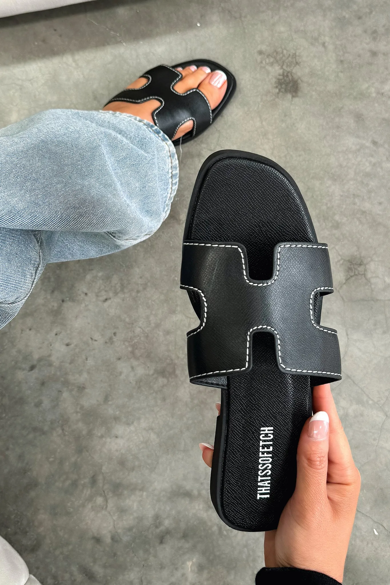 Valia Slides - Black